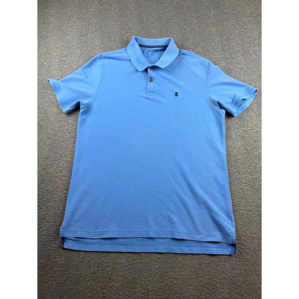 IZOD Advantage Performance Polo Shirt Men's‎ XL Blue Short Sleeve Golf Sport